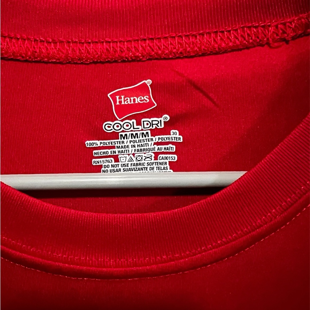Hanes Cool Dri size Medium long sleeve shirt - Picture 3 of 3